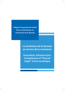 La r&eacute;volution de la donn&eacute;e au service de la croissance