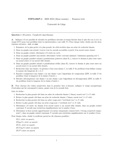 INFO-0027-1 2009–2010 (2`eme session) — Examen écrit
