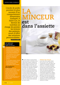 dossier du Saint-Luc Magazine - Cliniques universitaires Saint-Luc