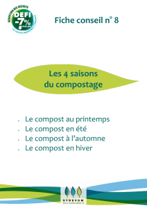 les 4 saisons du compost