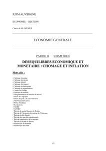 Les déséquilibres économiques et monétaires