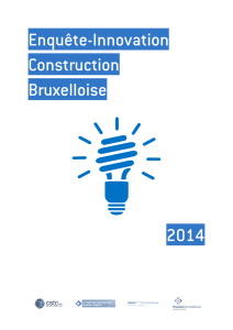 Enquête-Innovation Construction Bruxelloise 2014
