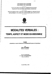 modalites verbales