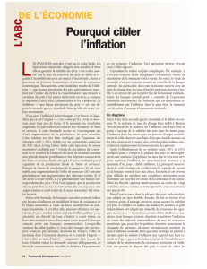 L`abc de l`économie: Pourquoi cibler l`inflation - Finances et