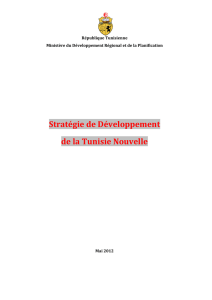 Stratégie de Développement de la Tunisie Nouvelle