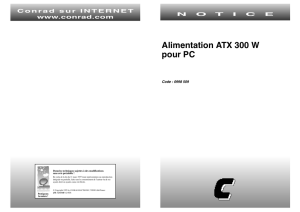 Alimentation ATX 300 W pour PC