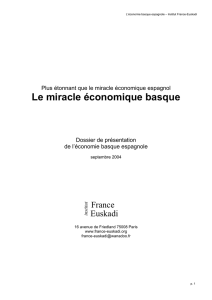 Le miracle économique basque