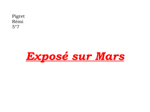 Exposé sur Mars