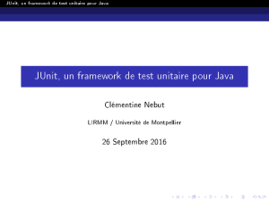 JUnit, un framework de test unitaire pour Java