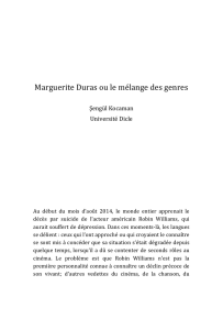 Marguerite Duras ou le mélange des genres