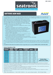 Batterie agm Haze