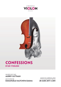 Confessions d`un violon Audrey Guttman