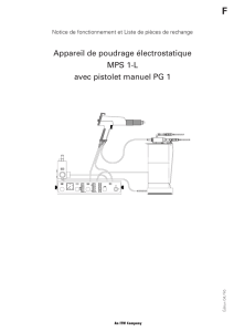 Appareil de poudrage électrostatique MPS 1