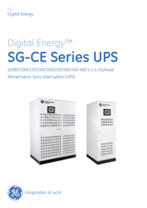 SG-CE Series UPS - GE Grid Solutions