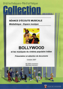 Bollywood et les musiques du cinéma populaire indien (6 octobre