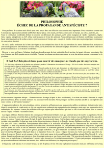 Philosophie : échec de la propagande antispéciste - cousin