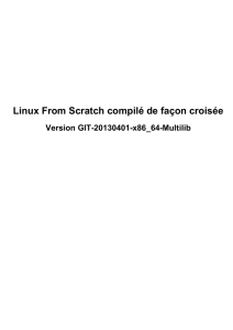 Linux From Scratch compilé de façon croisée