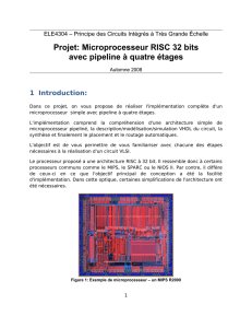 ELE4304 - Projet: Microprocesseur 8-bits