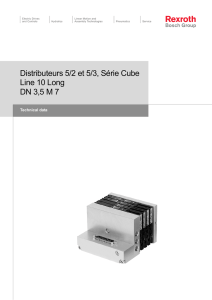 Distributeurs 5/2 et 5/3, Série Cube Line 10 Long DN 3,5 M 7