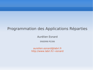 Programmation des Applications Réparties