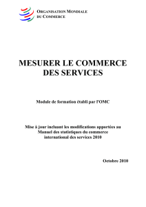 Mesurer le commerce des services