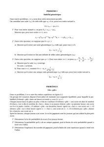 PROBLÈME I Stabilité géométrique Dans tout le problème, ε et q