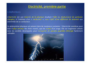 Electricité, première partie - Page d`accueil du site de Claude Gabriel