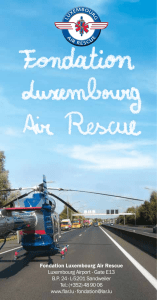 Brochure FLAR - Fondation Luxembourg Air Rescue