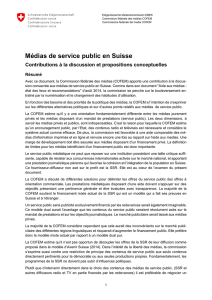 Médias de service public en Suisse