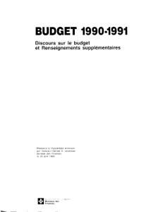 BUDGET 1990-1991