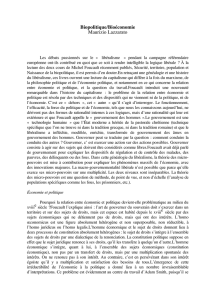 Biopolitique/Bioéconomie Maurizio Lazzarato