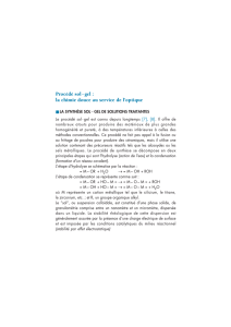 Le procédé Sol-Gel - Plateforme scientifique et technologique Sol