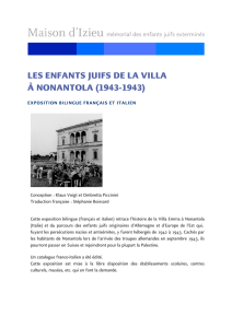 les enfants juifs de la villa à nonantola (1943-1943)