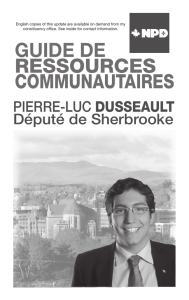 guide de ressources communautaires - Pierre