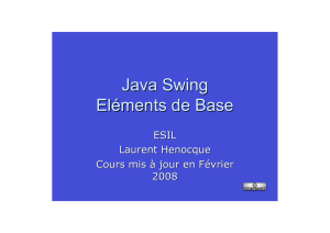 Cours Java Swing Henocque Esil 2007