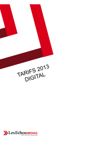 Tarifs Digital 2013