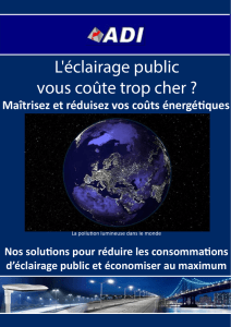 L`éclairage public vous coûte trop cher