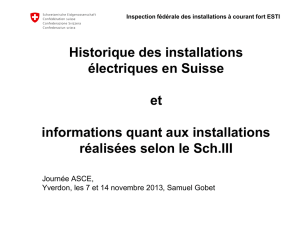 Historique de la distribution électrique à basse tension en Suisse et