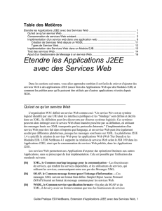 Extending J2EE Applications with Web Services
