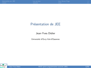 Présentation de JEE Fichier