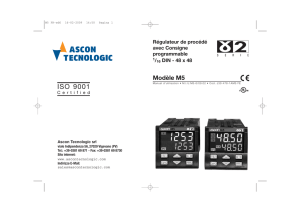 Modèle M5 - Ascon Tecnologic S.r.l.