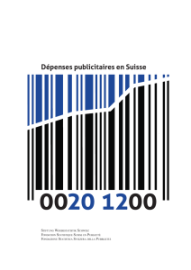 Dépenses publicitaires en Suisse - Stiftung Werbestatistik Schweiz