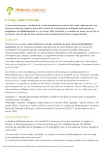 L`Euro, notre monnaie - La finance pour tous