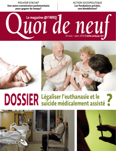 Dossier Euthanasie. Marcel Mélançon.