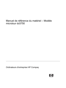 Manuel de référence du matériel – Modèle microtour dc5750