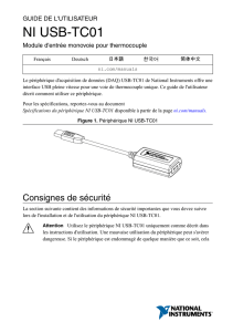 NI USB-TC01 - Guide de l`utilisateur