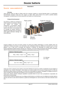 Dossier batterie - Voiles