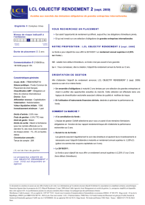 LCL Objectif rendement 2 (Sept. 2009)
