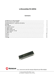 Présentation du microcontroleur PIC® 16F876A