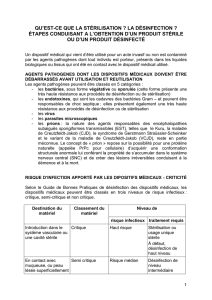 Descriptif complet et différences entre stérilisation et désinfection